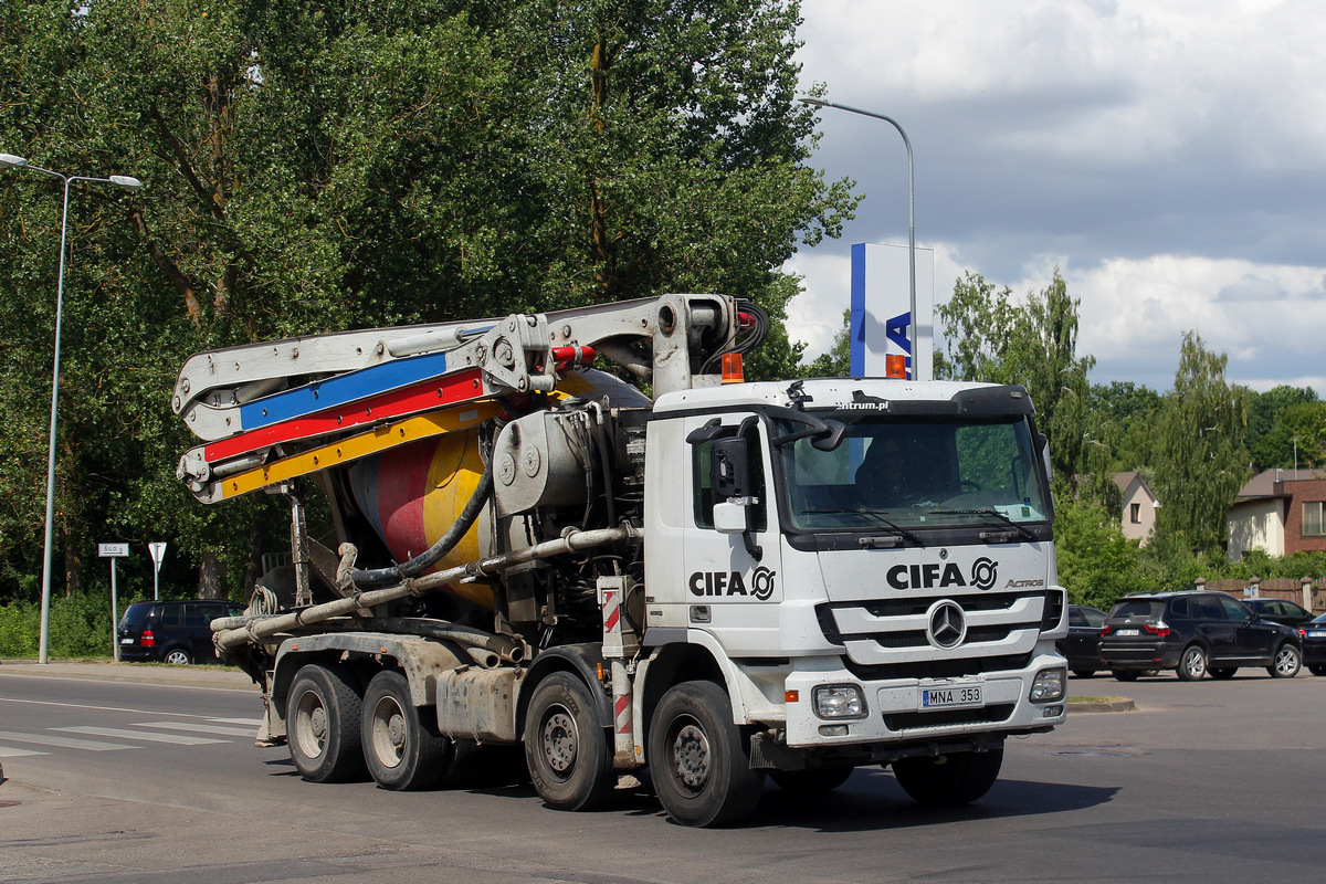 Литва, № MNA 353 — Mercedes-Benz Actros ('2009)