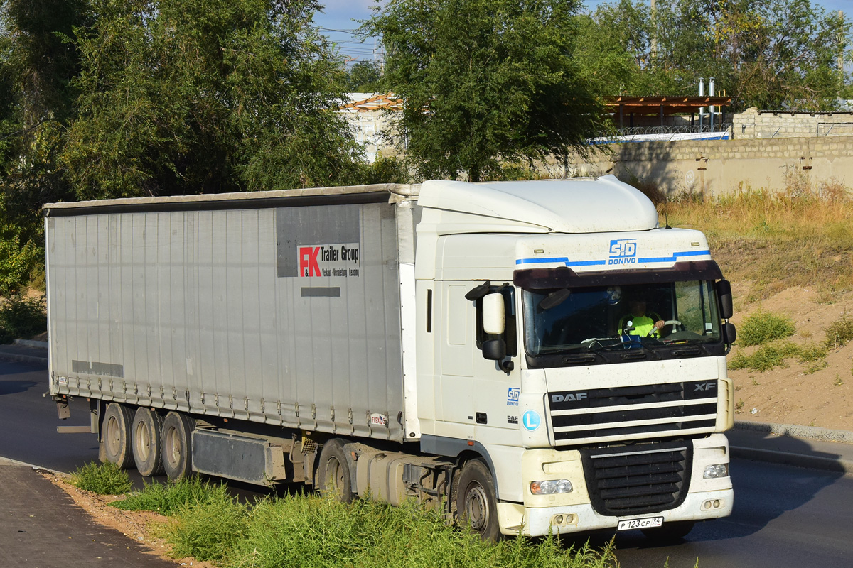 Волгоградская область, № Р 123 СР 34 — DAF XF105 FT