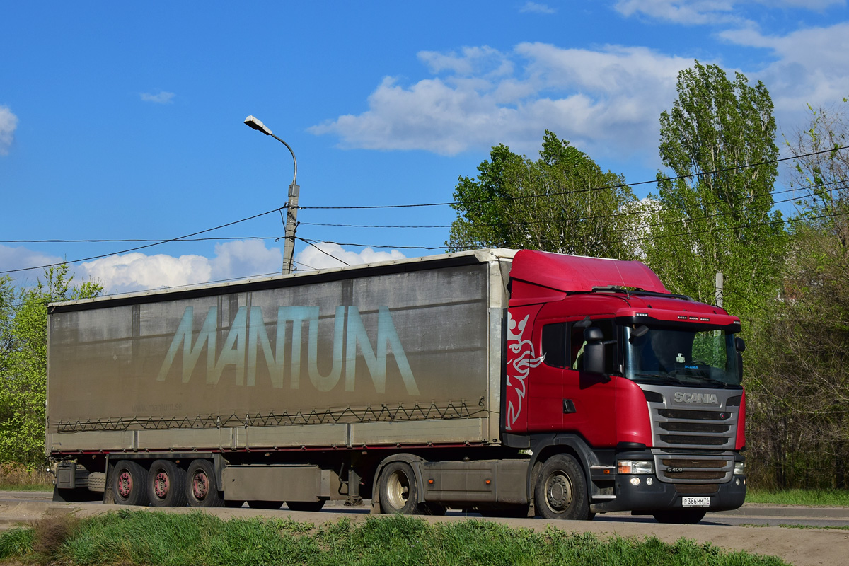 Тульская область, № Р 386 ММ 71 — Scania ('2013) G400
