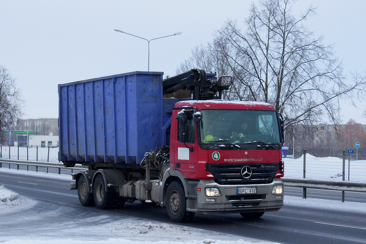 Литва, № EFL 912 — Mercedes-Benz Actros ('2003) 2541