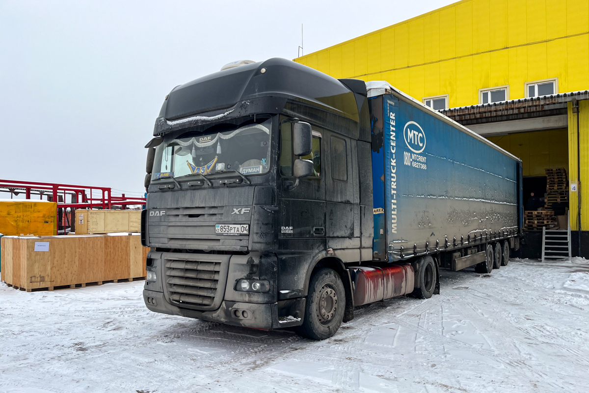 Актюбинская область, № 853 PTA 04 — DAF XF105 FT