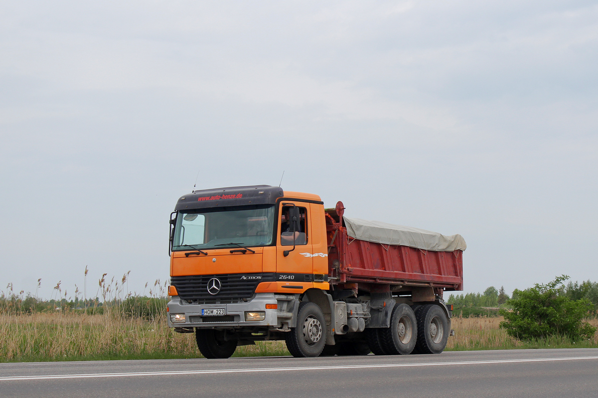 Литва, № HOM 223 — Mercedes-Benz Actros ('1997) 2640