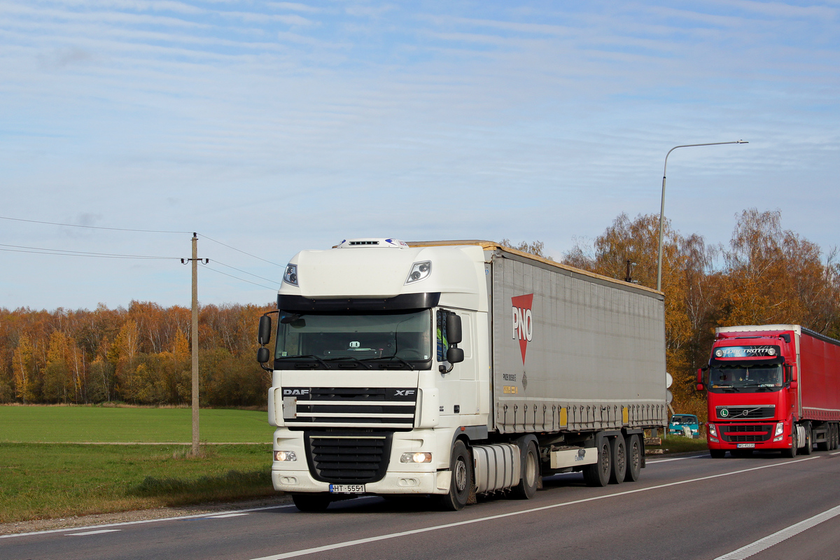 Латвия, № HT-5551 — DAF XF105 FT