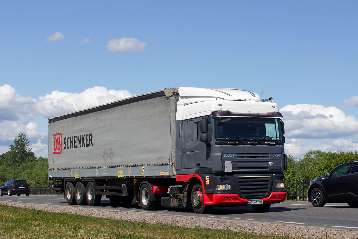 Волынская область, № АС 7665 СК — DAF XF105 FT