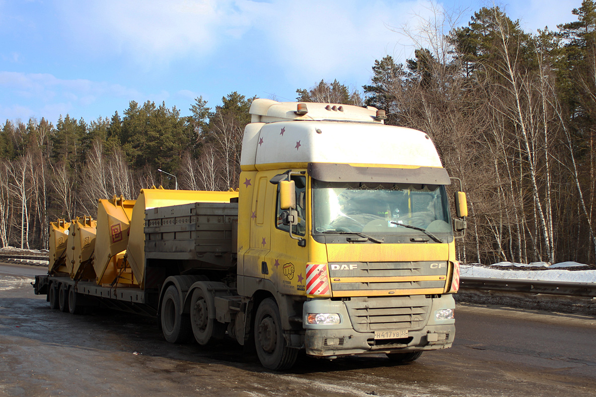 Владимирская область, № Н 417 УВ 33 — DAF CF85 FTG