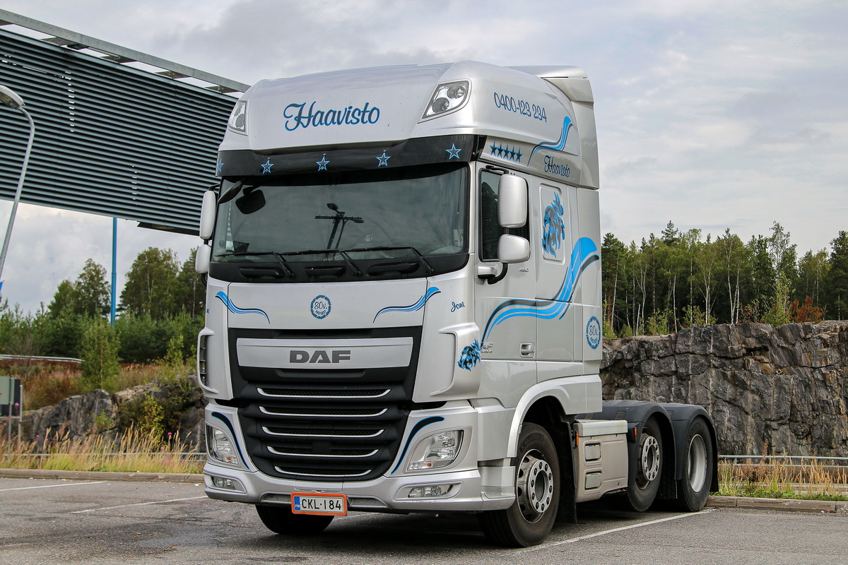 Финляндия, № CKL-184 — DAF XF Euro6 FTG