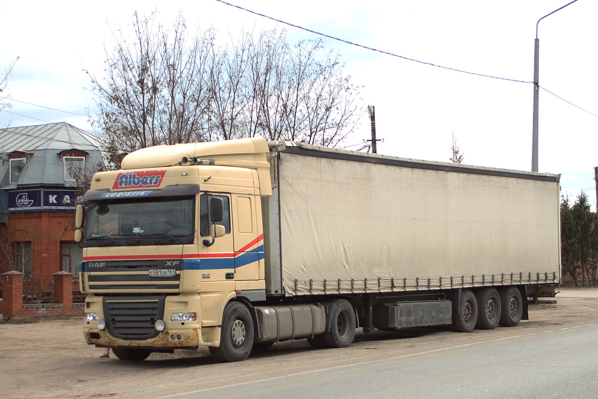 Ростовская область, № С 581 ОВ 161 — DAF XF105 FT