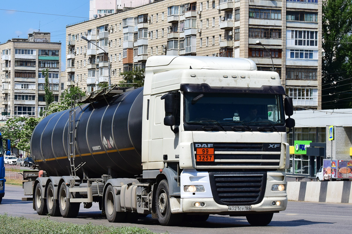 Самарская область, № А 721 СУ 164 — DAF XF105 FT