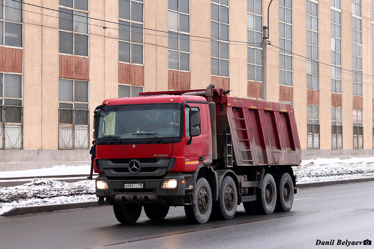 Санкт-Петербург, № В 988 ТО 198 — Mercedes-Benz Actros '09 4141 [Z9M]