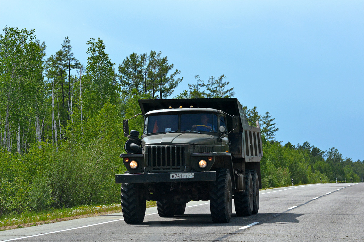 Забайкальский край, № Е 741 РТ 75 — Урал-55571 (55571-10)