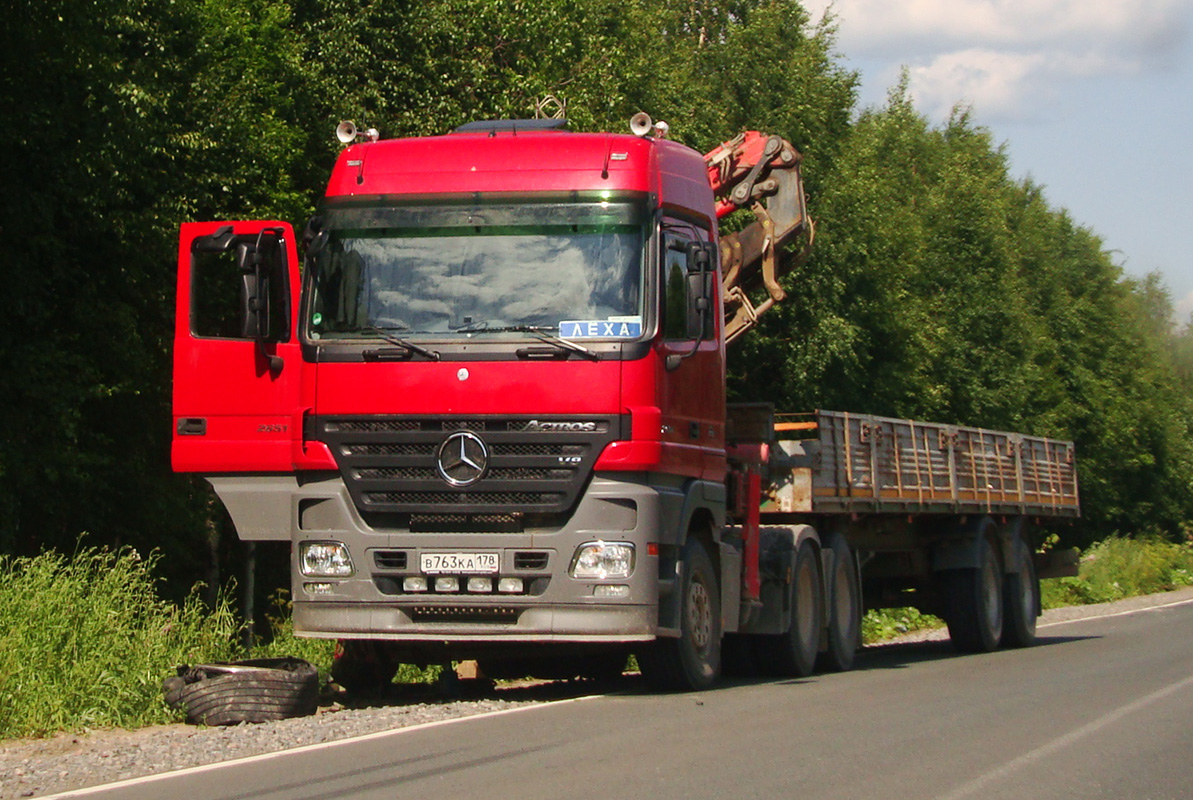 Санкт-Петербург, № В 763 КА 178 — Mercedes-Benz Actros ('2003)