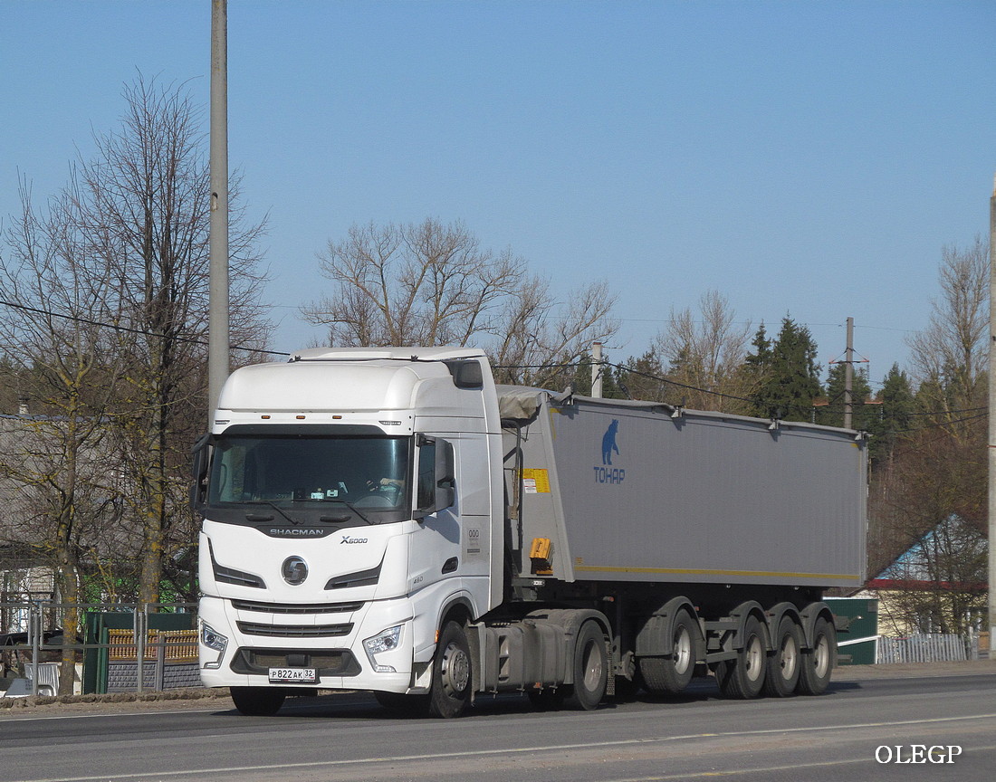 Брянская область, № Р 822 АК 32 — Shaanxi Shacman X6000 (общая модель)