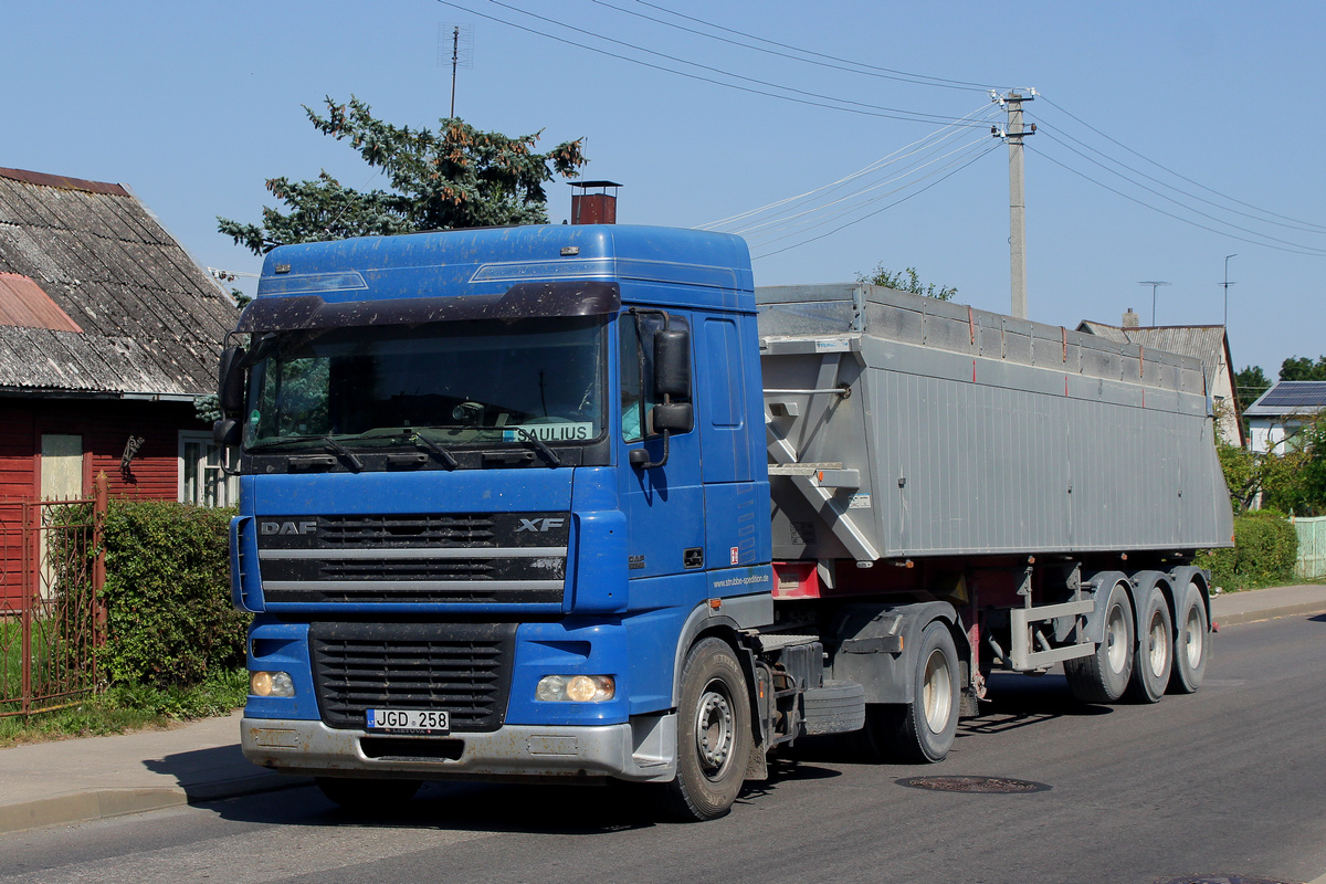 Литва, № JGD 258 — DAF XF95 FT