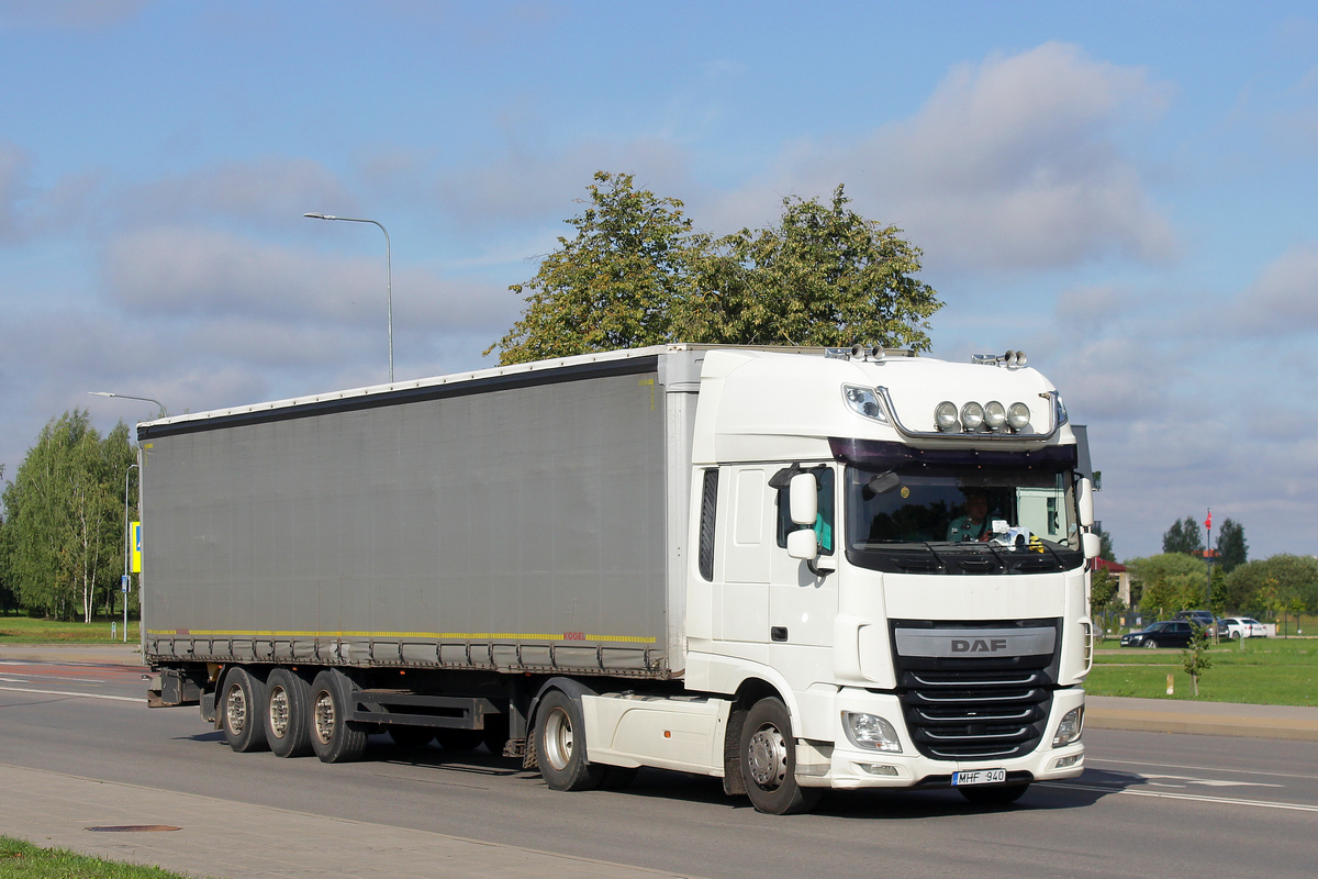 Литва, № MHF 940 — DAF XF Euro6 FT