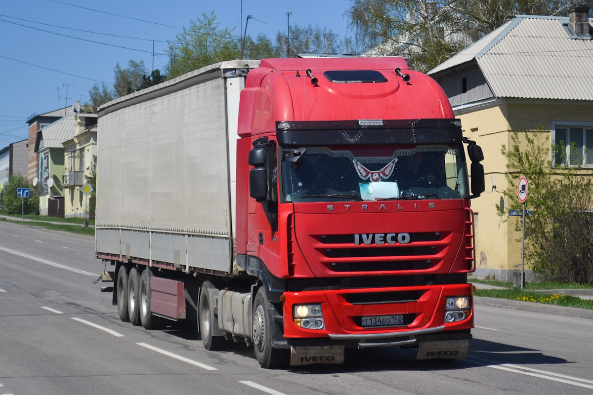 Кемеровская область, № Т 134 ЕО 142 — IVECO Stralis ('2007) 450