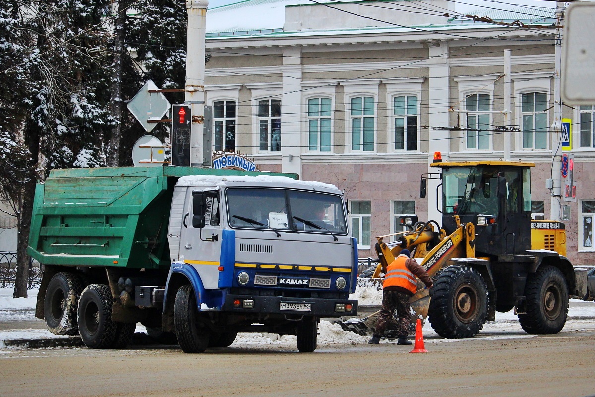 Тамбовская область, № М 393 ЕН 68 — КамАЗ-5410; Тамбовская область — Спецтехника с нечитаемыми (неизвестными) номерами