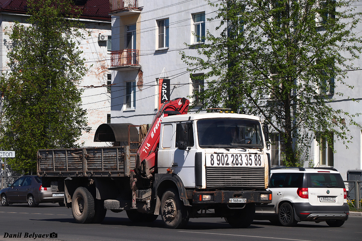 Новгородская область, № Е 168 НК 53 — МАЗ-533603