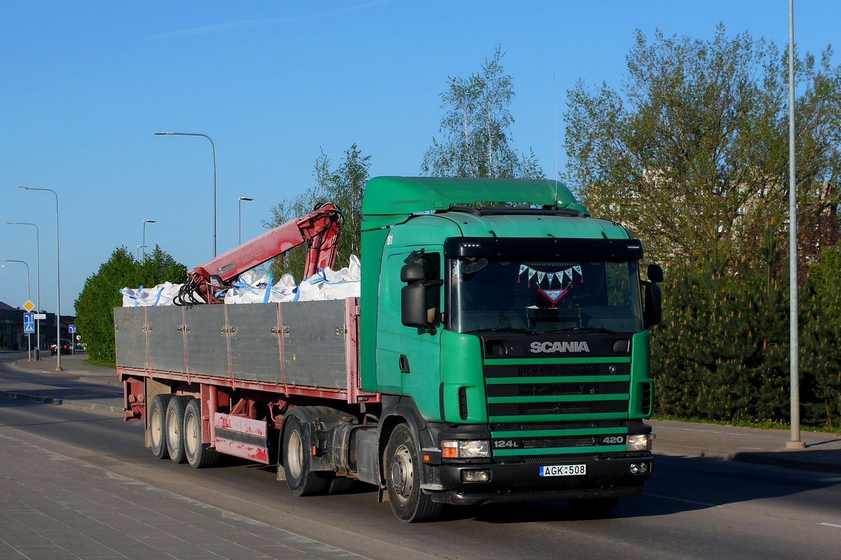 Литва, № AGK 508 — Scania ('1996) R124L