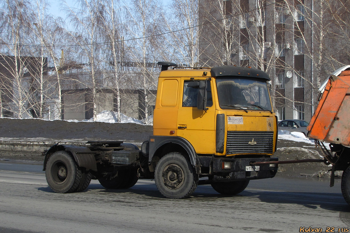 Алтайский край, № Н 170 ХР 22 — МАЗ-54323