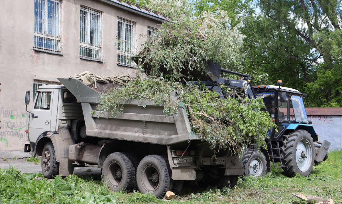 Омская область, № О 135 УВ 55 — КамАЗ-55111 [551110]