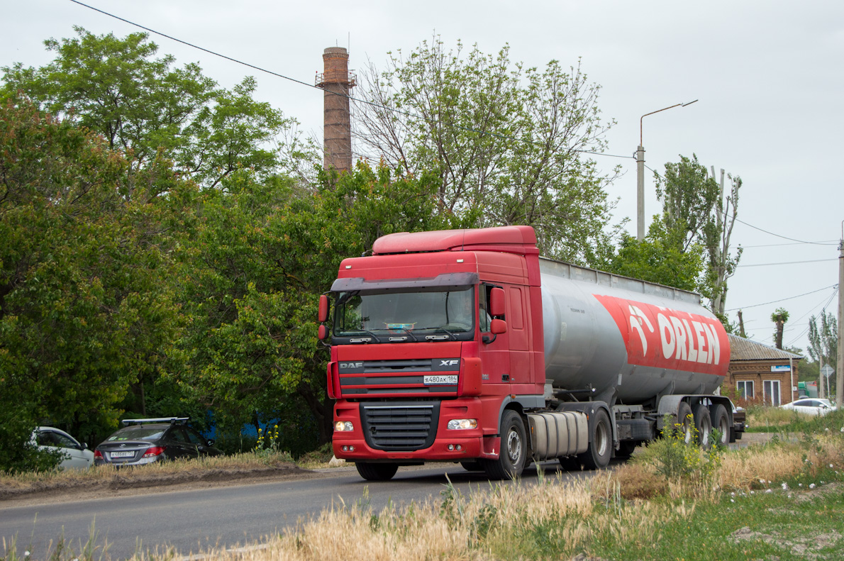 Краснодарский край, № А 480 АК 184 — DAF XF105 FT