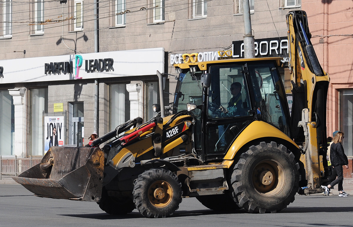 Омская область, № 9907 МТ 55 — Caterpillar 428