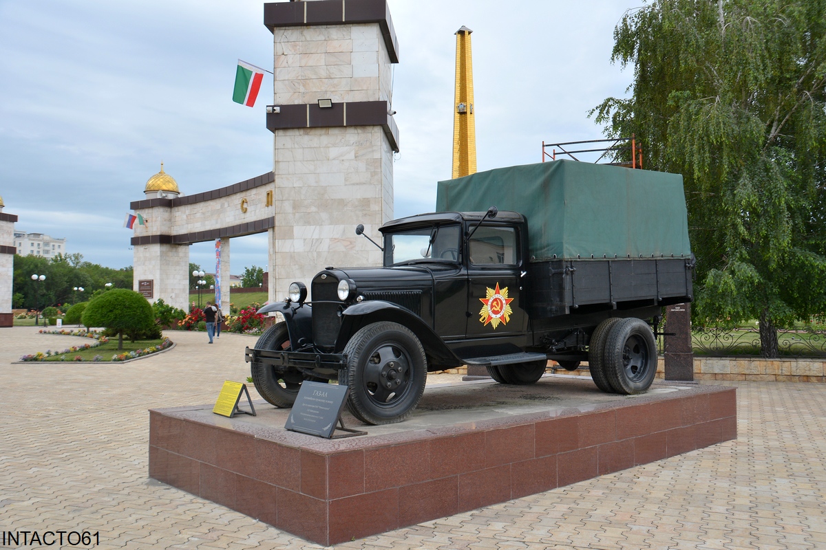 Чечня, № (95) Б/Н 0001 — ГАЗ-АА; Техника на постаментах, памятники (Чечня); Чечня — Автомобили на постаментах