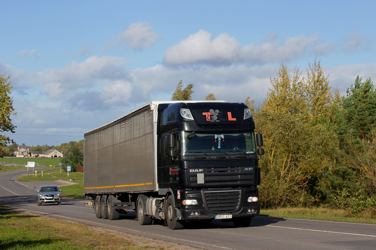 Литва, № HPU 411 — DAF XF105 FT