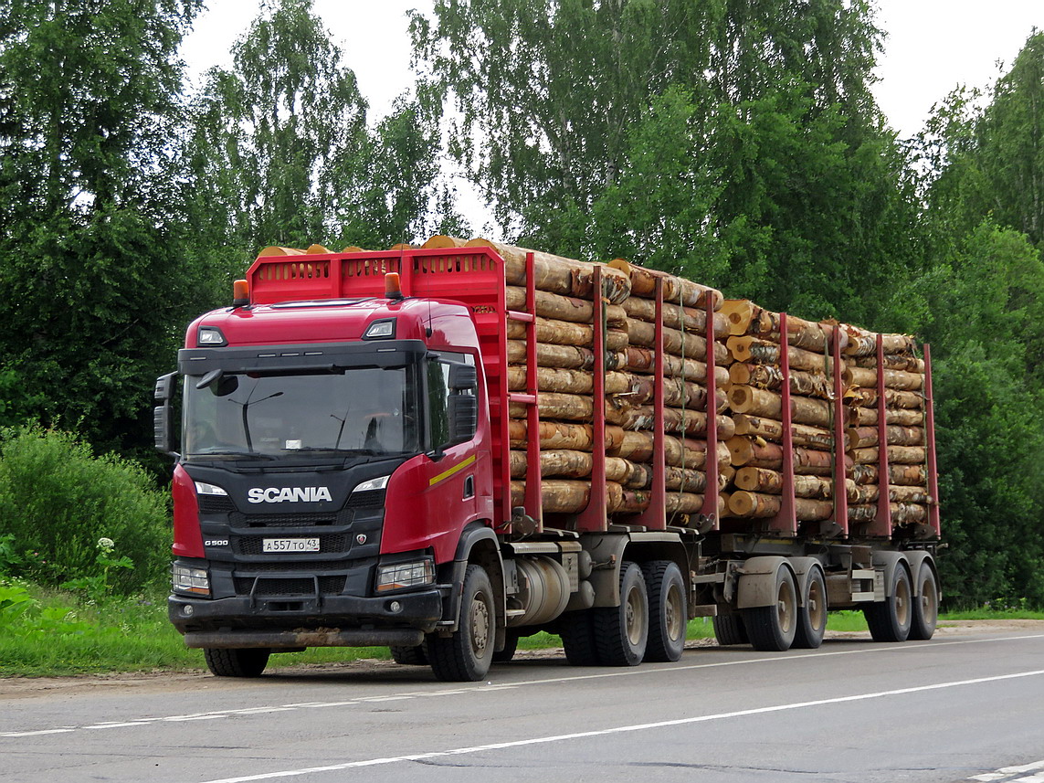 Кировская область, № А 557 ТО 43 — Scania ('2016) G500