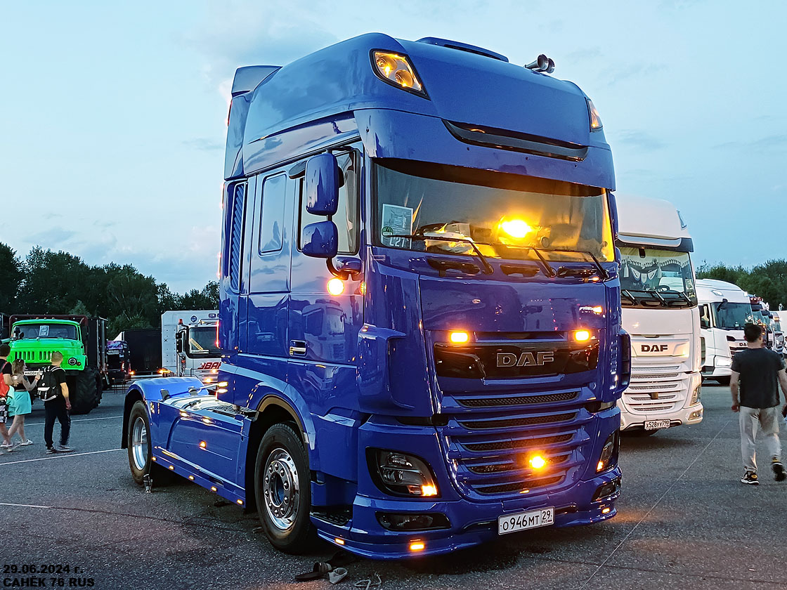 Архангельская область, № О 946 МТ 29 — DAF XF Euro6 FT; Московская область — Фестиваль TruckDay 2024 — июнь