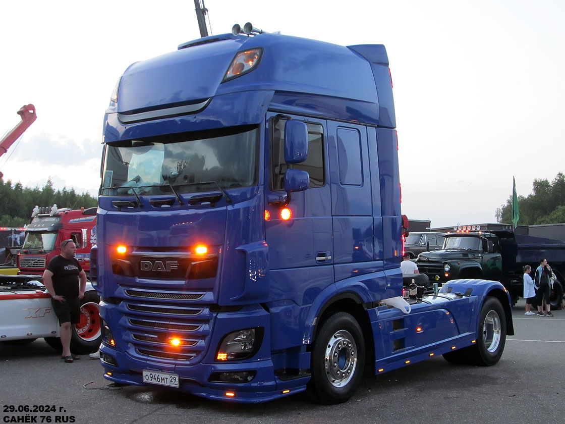 Архангельская область, № О 946 МТ 29 — DAF XF Euro6 FT; Московская область — Фестиваль TruckDay 2024 — июнь