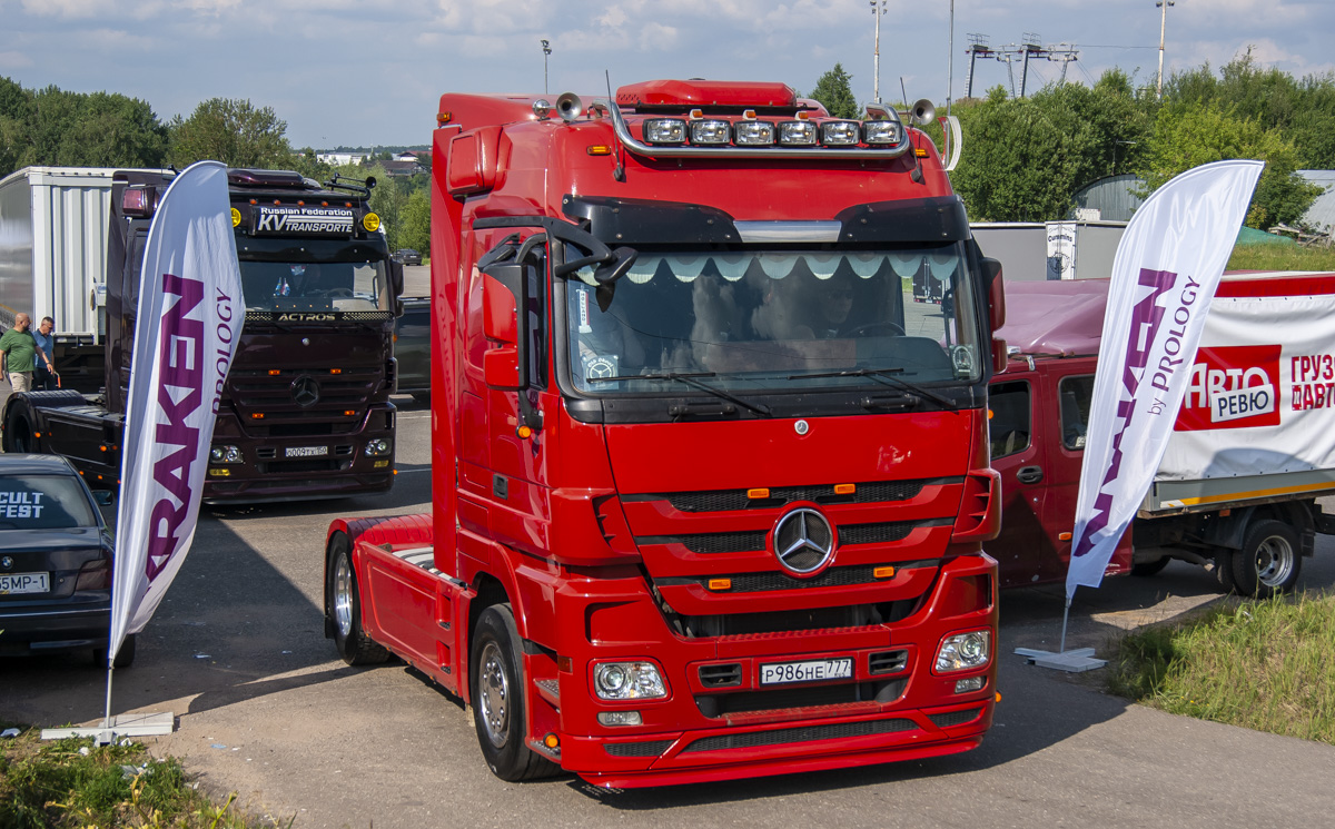 Москва, № Р 986 НЕ 777 — Mercedes-Benz Actros ('2009) 1844; Московская область — Фестиваль TruckDay 2024 — июнь