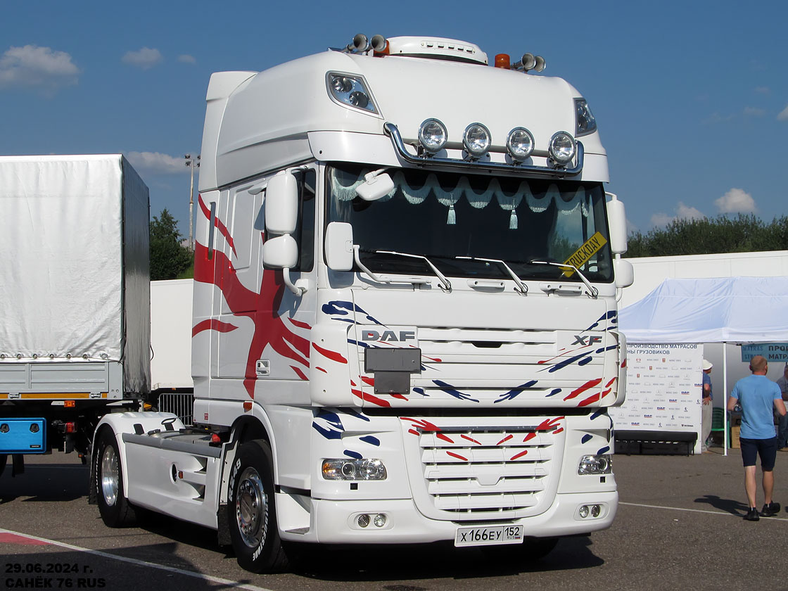 Нижегородская область, № Х 166 ЕУ 152 — DAF XF105 FT; Московская область — Фестиваль TruckDay 2024 — июнь