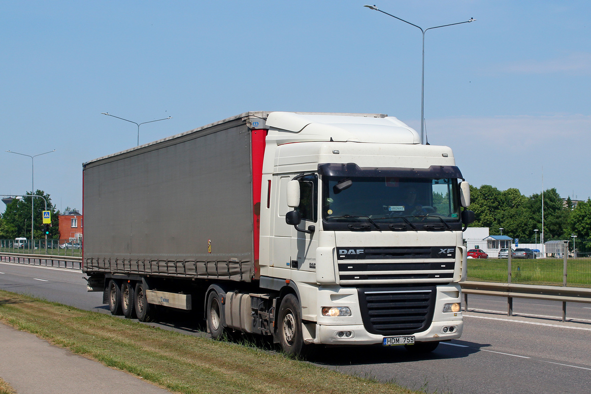 Литва, № HDM 755 — DAF XF105 FT