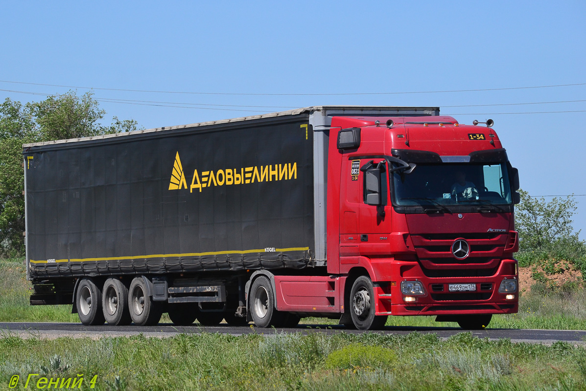 Волгоградская область, № 0821 — Mercedes-Benz Actros ('2009) 1844