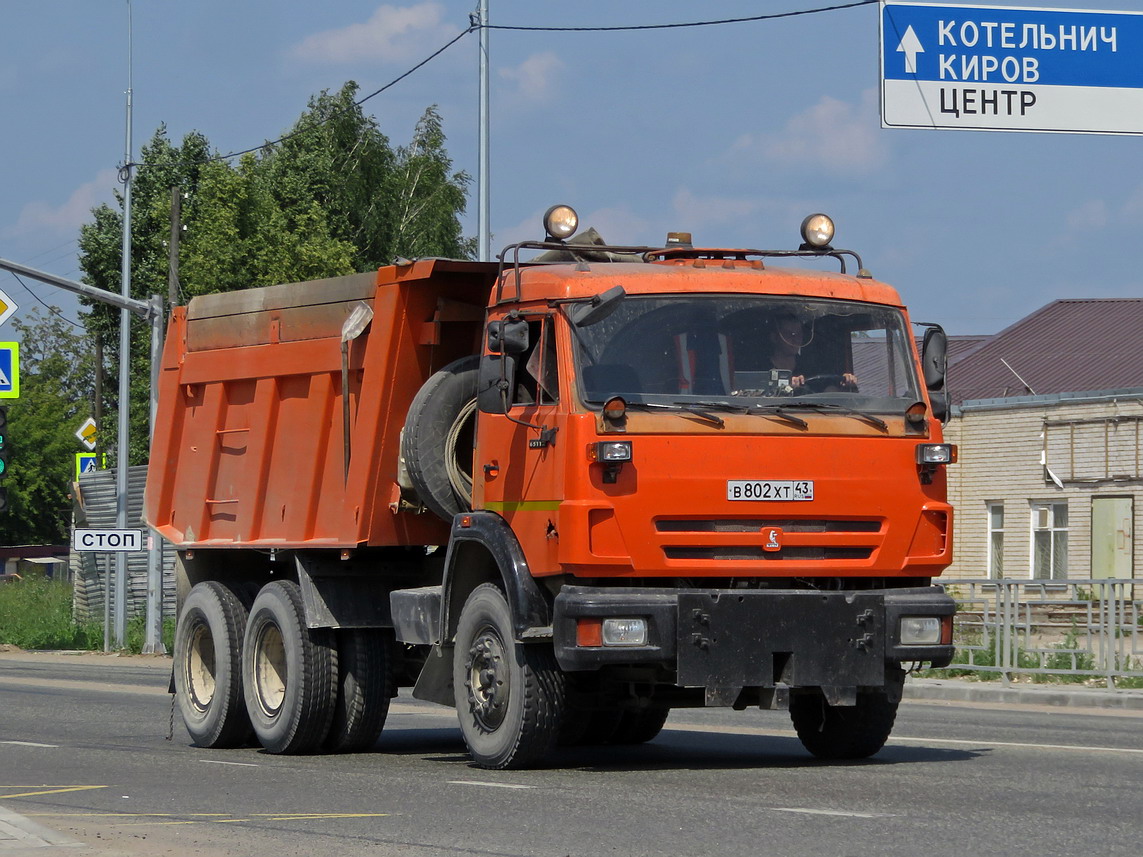 Кировская область, № В 802 ХТ 43 — КамАЗ-65115-D3