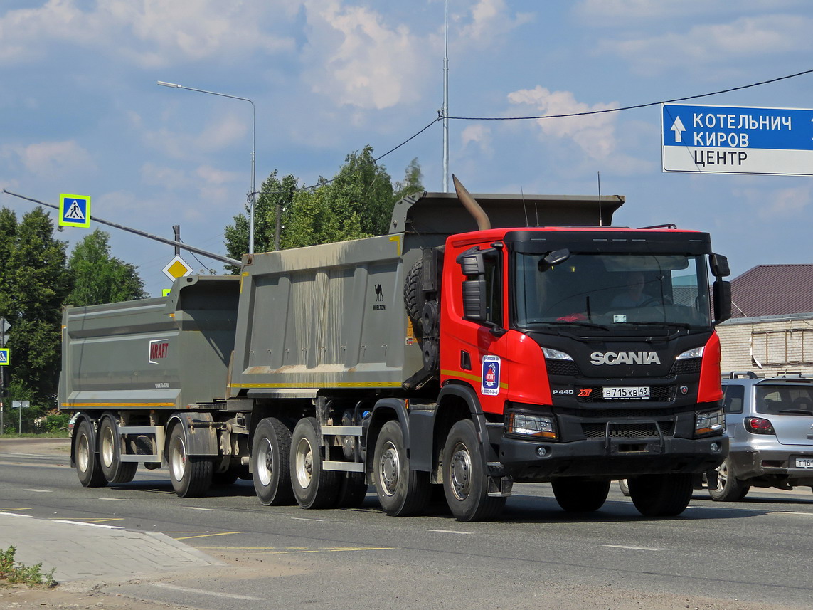 Кировская область, № В 715 ХВ 43 — Scania ('2016) P440