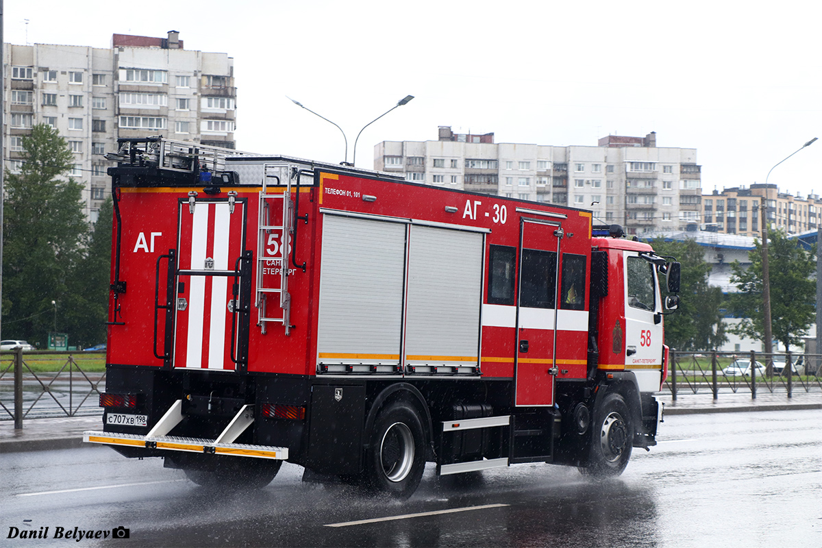 Санкт-Петербург, № С 707 ХВ 198 — МАЗ-5340C3