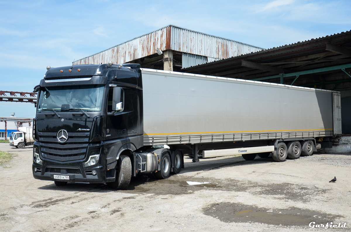 Красноярский край, № У 493 ТК 124 — Mercedes-Benz Actros ('2018)