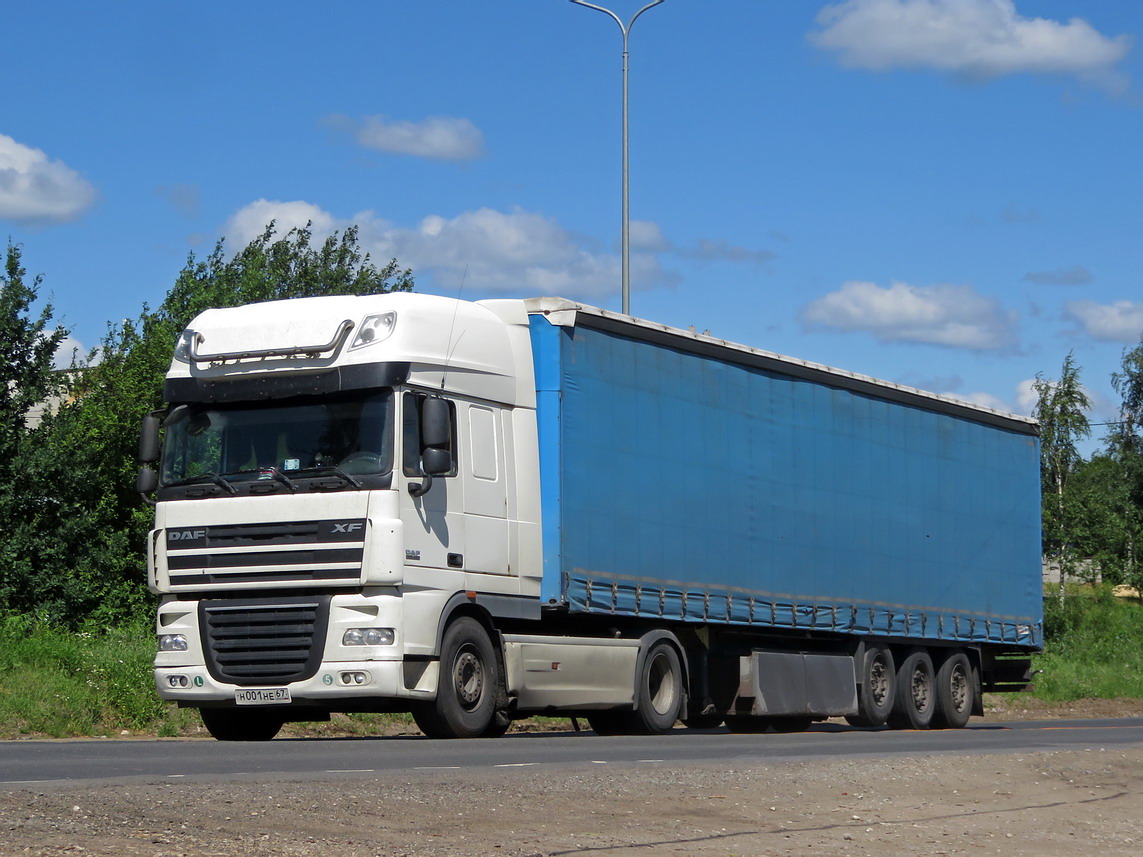 Смоленская область, № Н 001 НЕ 67 — DAF XF105 FT