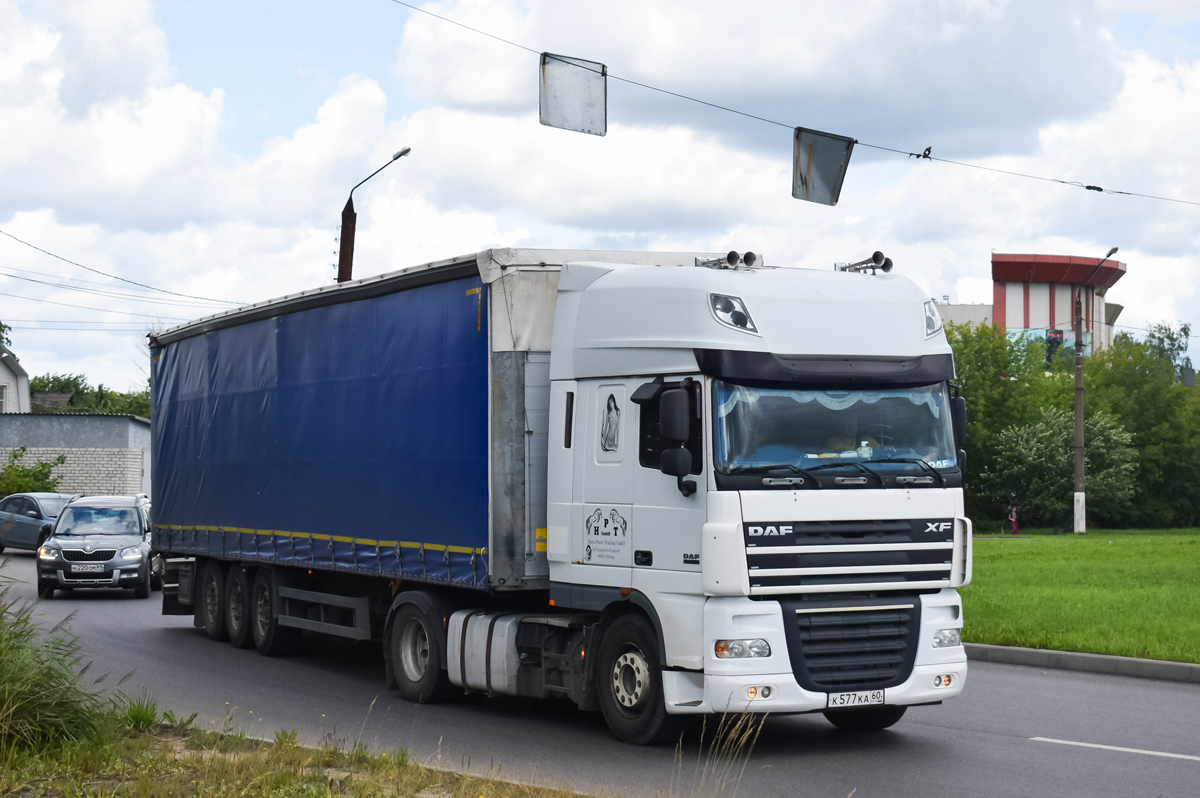 Псковская область, № К 577 КА 60 — DAF XF105 FT