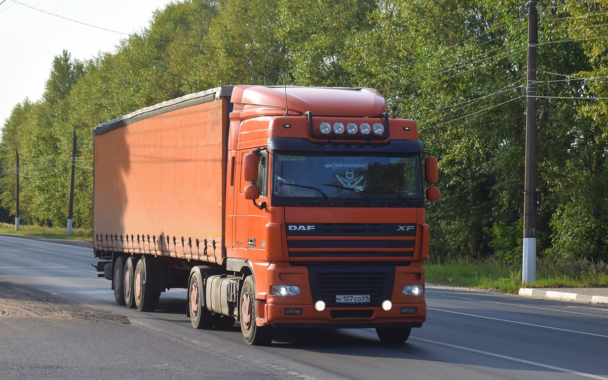 Тверская область, № Н 107 СО 69 — DAF 95XF FT