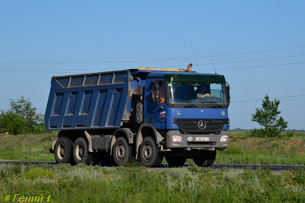 Волгоградская область, № К 821 КК 34 — Mercedes-Benz Actros ('2003) 4141