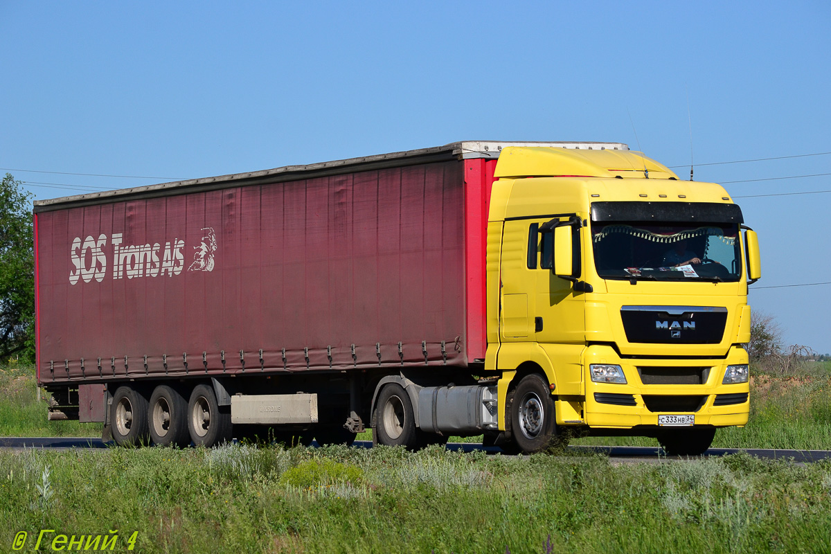 Волгоградская область, № С 333 НВ 34 — MAN TGX ('2007) 18.440