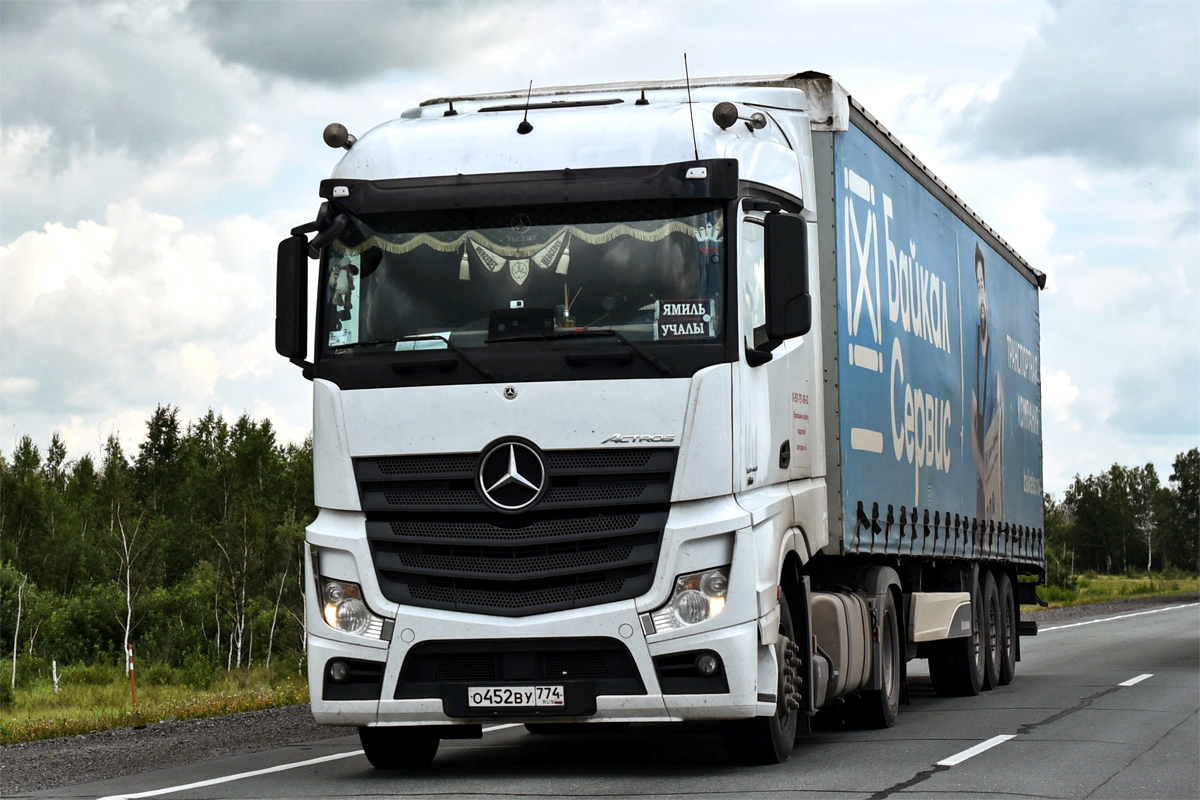 Челябинская область, № О 452 ВУ 774 — Mercedes-Benz Actros ('2022) [LRD]