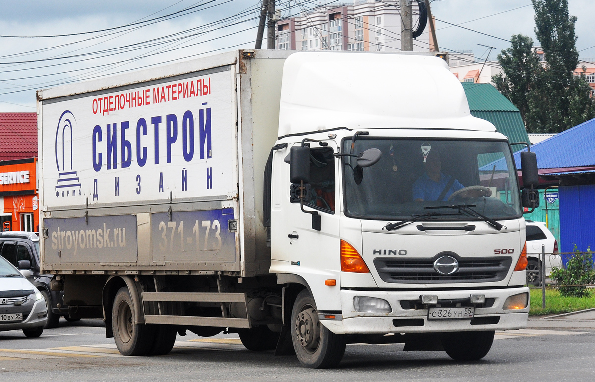 Омская область, № С 326 УН 55 — Hino 500