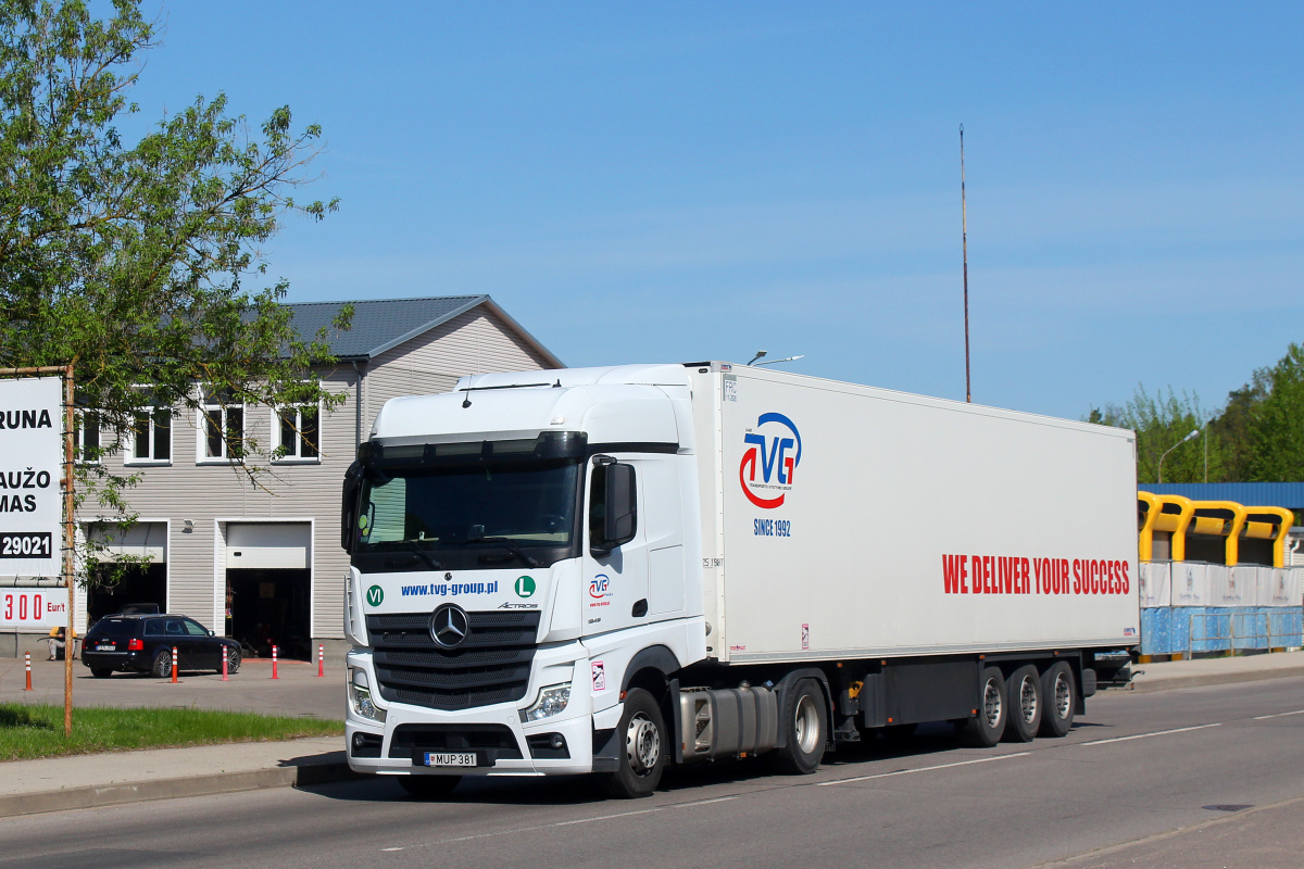 Литва, № MUP 381 — Mercedes-Benz Actros ('2018)