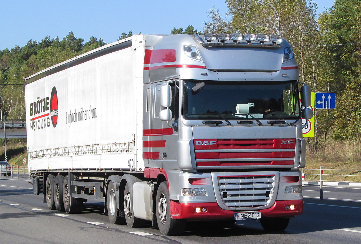 Литва, № NEZ 512 — DAF XF105 FTG