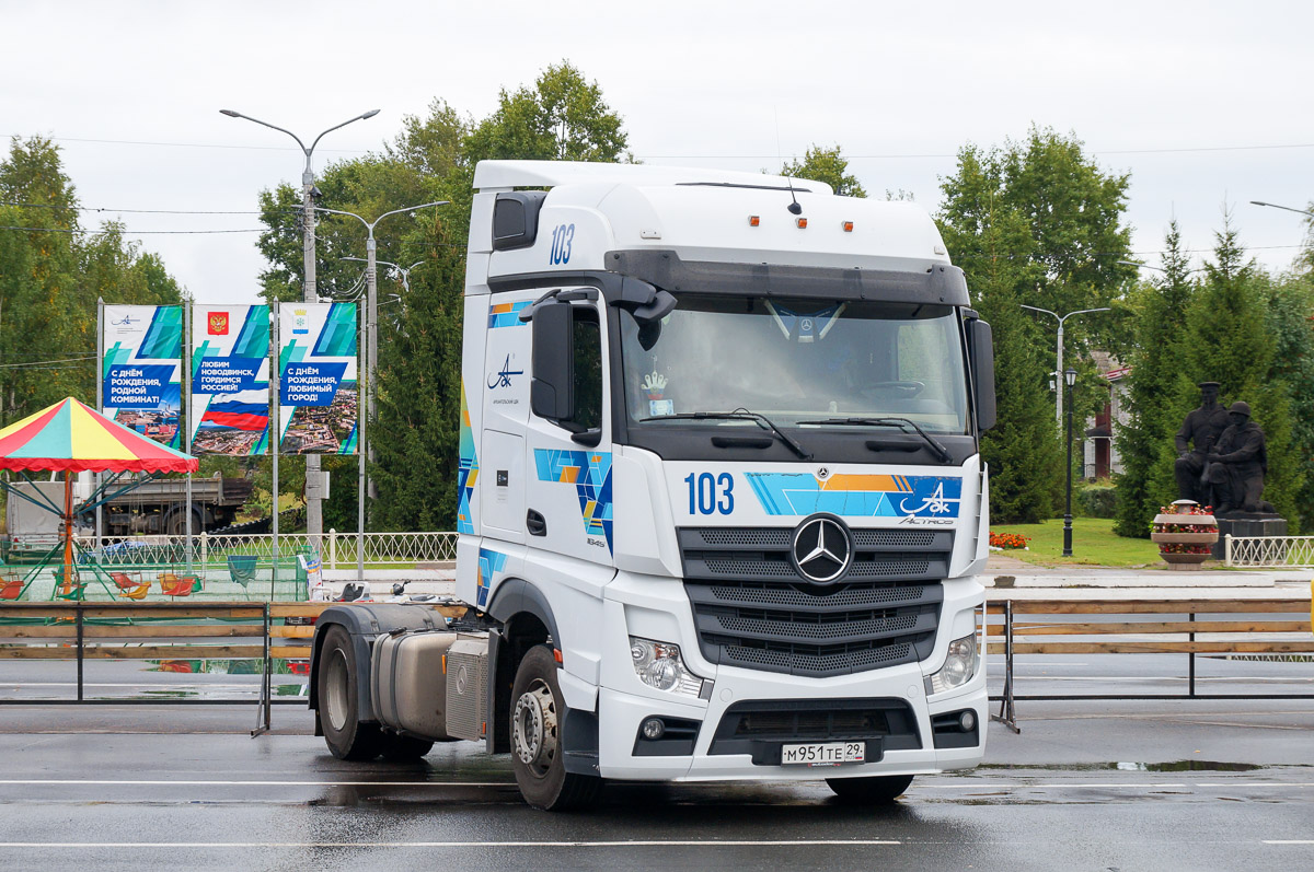 Архангельская область, № М 951 ТЕ 29 — Mercedes-Benz Actros '18 1845 [Z9M]