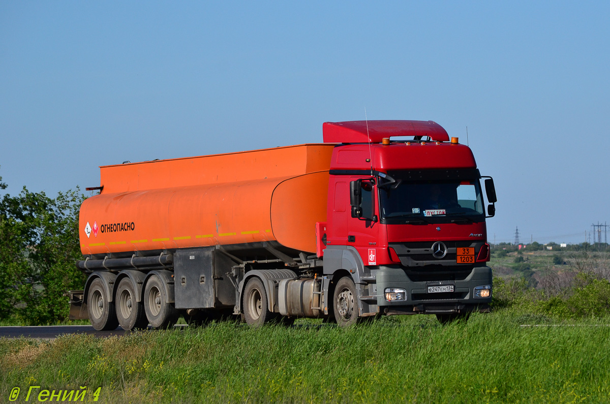 Волгоградская область, № В 247 ЕМ 134 — Mercedes-Benz Axor 1840 [Z9M]